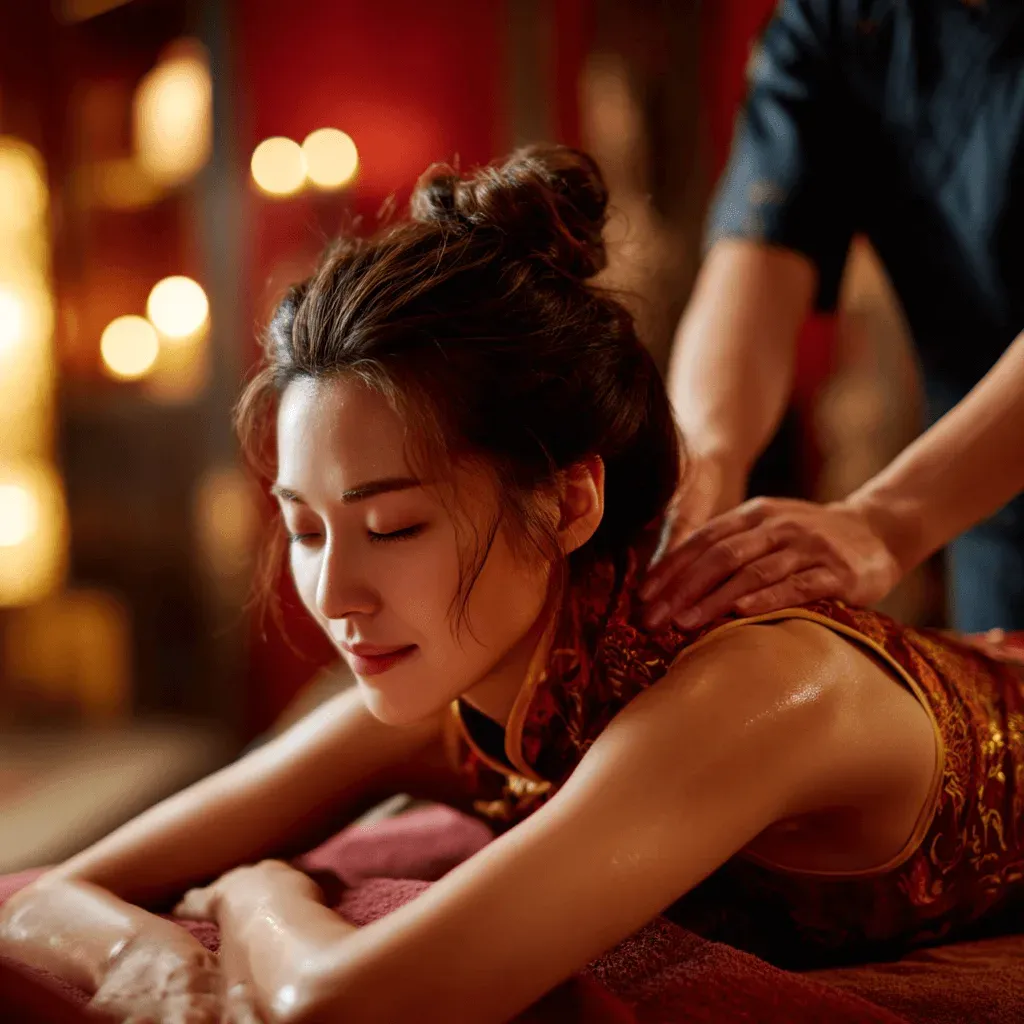 Traditionelle chinesische Massage-Behandlung